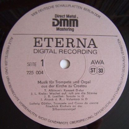 Eterna 7 25 004 - Musik Für Trompete Und Orgel (Aus Der Kirche Z - Image 3