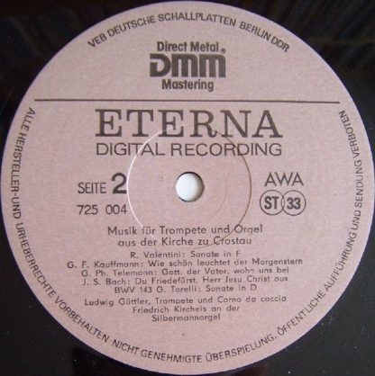 Eterna 7 25 004 - Musik Für Trompete Und Orgel (Aus Der Kirche Z - Image 4