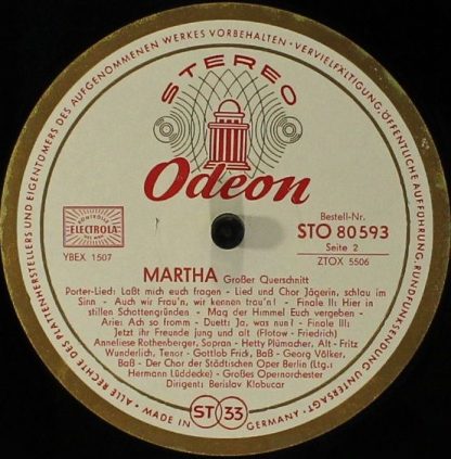 Odeon STO 80 593 - Martha (Grosser Querschnitt) - Image 4