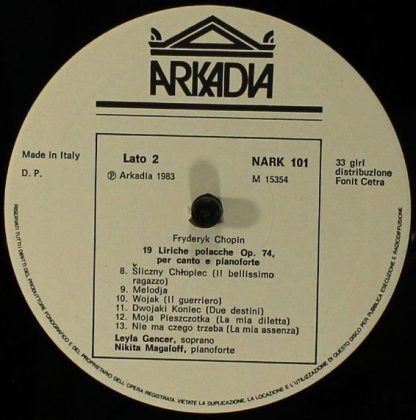 Arkadia NARK 101 - 19 Liriche Op.74 / Trascrizione Su Sei Lirich - Image 8