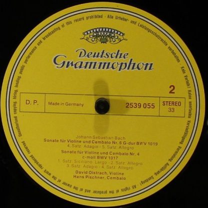 Deutsche Grammophon 413 515-1 - Sonaten Für Violine Und Cembalo - Image 7