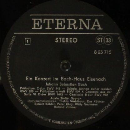 Eterna 8 25 715 - Konzert Im Bach-Haus Eisenach - Image 4