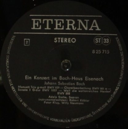 Eterna 8 25 715 - Konzert Im Bach-Haus Eisenach - Image 3