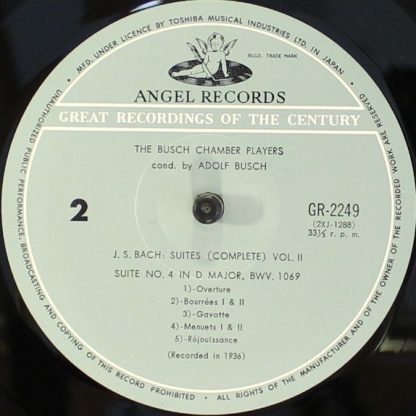 Angel Records GR-2249 - Suites (Complete) Vol. II - Image 4