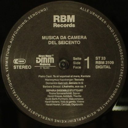 RBM Musikproduktion Mannheim RMB 3109 - Musica da Camera del Sei - Image 4