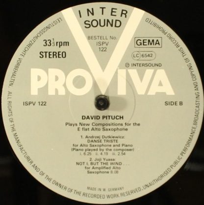 Pro Viva ISPV 122 - Plays The New Compositions For The Eb Alto S - Image 3