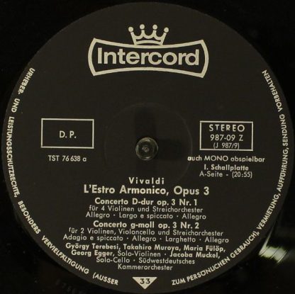 Intercord 29 987 - L'Estro Armonico, Opus 3 (12 Concerti Für Str - Image 8