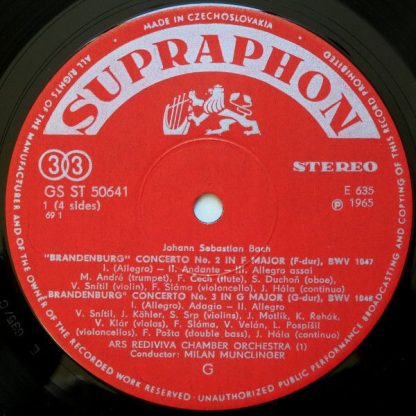 Supraphon GS ST 50 641/2 - Six Brandenburg Concertos - Image 3