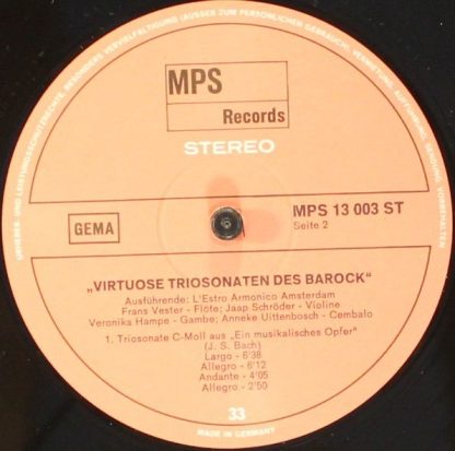 MPS CRO 832 - Virtuose Triosonaten Des Barock - Image 3