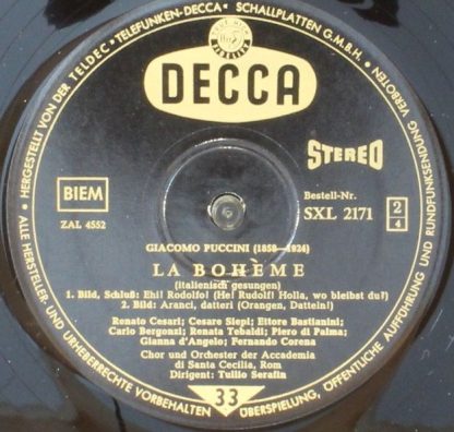 DECCA SXL 2170/1-B - La Bohème - Image 4