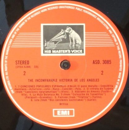 His Master's Voice SLS 5012 - The Incomparable Victoria De Los A - Image 5