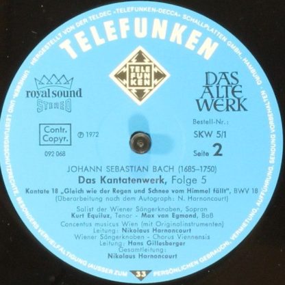 Telefunken SKW 5/1-2 - Kantatenwerk · Complete Cantatas | BWV 17 - Image 11