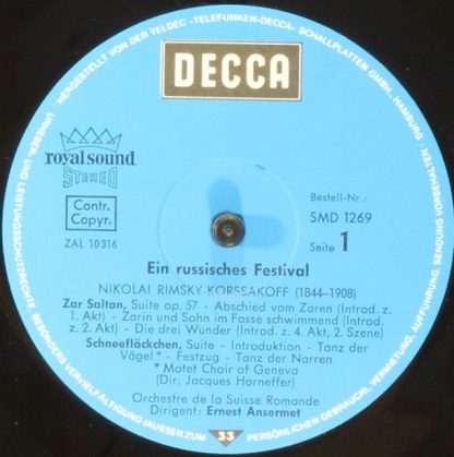 DECCA SMD 1269 - Ein Russisches Festival - Image 3