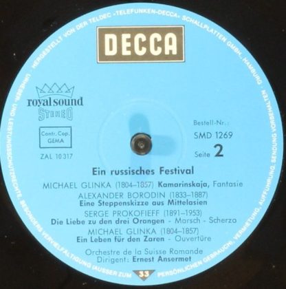 DECCA SMD 1269 - Ein Russisches Festival - Image 4