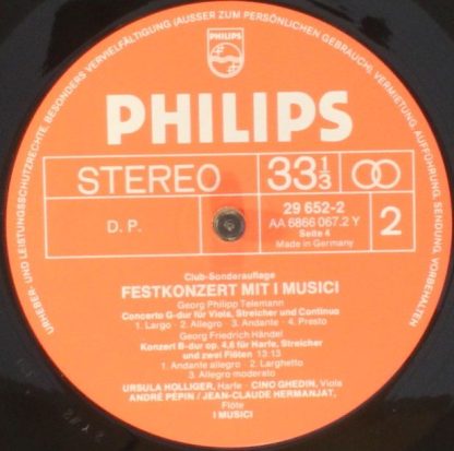 Philips 29 652-1 - I Musici - Festkonzert Mit I Musici - Image 7