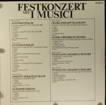 Philips 29 652-1 - I Musici - Festkonzert Mit I Musici - Image 3