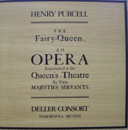 Harmonia Mundi HMD-231 - The Fairy-Queen