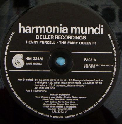 Harmonia Mundi HMD-231 - The Fairy-Queen - Image 10