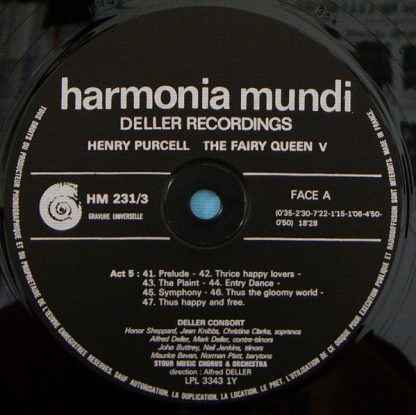 Harmonia Mundi HMD-231 - The Fairy-Queen - Image 12