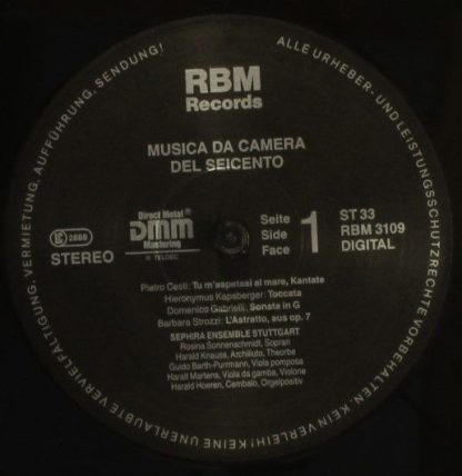 RBM Musikproduktion Mannheim RMB 3109 - Musica da Camera del Sei - Image 3