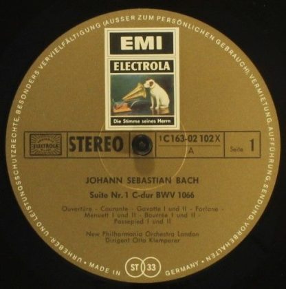 EMI Electrola 1 C 163-02 102/3 - Die Vier Orchestersuiten - Image 4