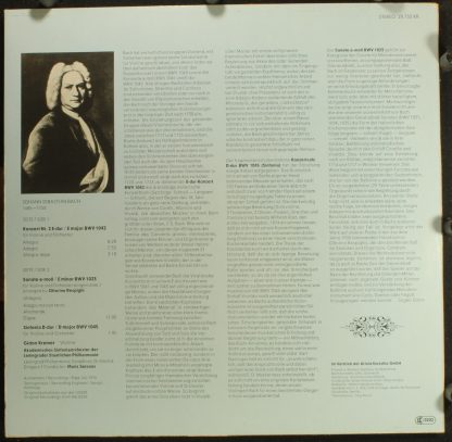 Eurodisc 28 750 KK - Concerto Nr. 2 in E BWV 1042, Sonate in e B - Image 2