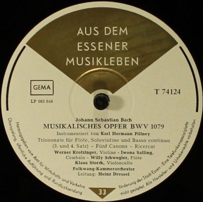 Aus dem Essener Musikleben T 74124 - Musikalisches Opfer BWV 107 - Image 4