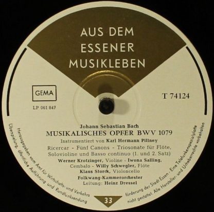 Aus dem Essener Musikleben T 74124 - Musikalisches Opfer BWV 107 - Image 5