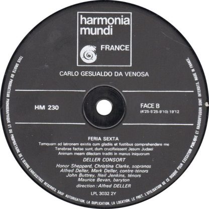 harmonia mundi France HM 230 - Leçons De Ténèbres - Volume 2 - F - Image 4