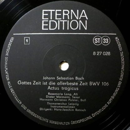 Eterna 8 27 028 - Gottes Zeit Ist Die Allerbeste Zeit BWV 106 »A - Image 3