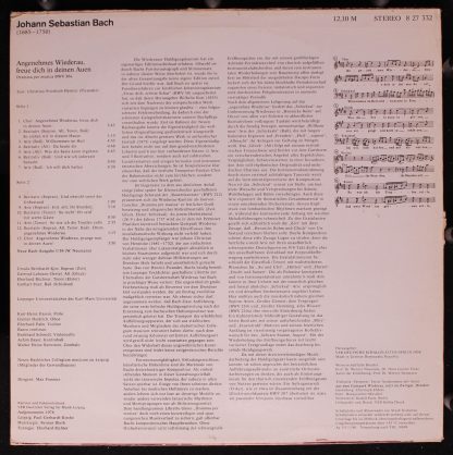 Eterna 8 27 332 - Johann Sebastian Bach - Kantate "Angenehmes Wi - Image 2