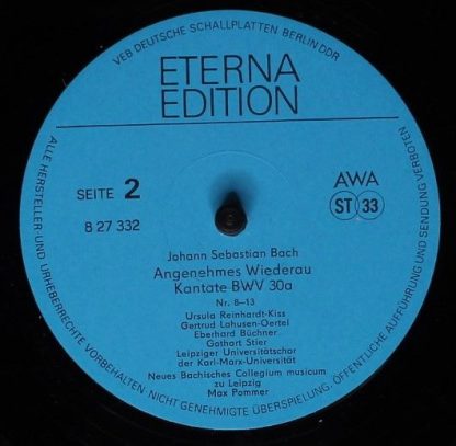 Eterna 8 27 332 - Johann Sebastian Bach - Kantate "Angenehmes Wi - Image 4