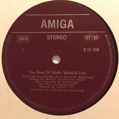 Amiga 8 55 788 - The Best Of Earth, Wind & Fire - Image 3