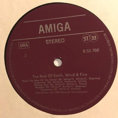 Amiga 8 55 788 - The Best Of Earth, Wind & Fire - Image 4