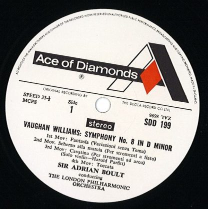 Ace Of Diamonds SDD 199 - Symphony No. 8 In D Minor / Partita Fo - Image 3