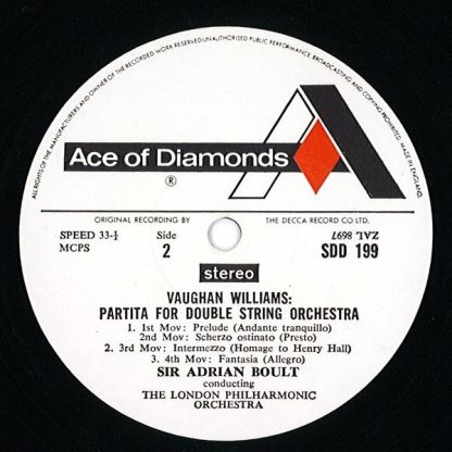 Ace Of Diamonds SDD 199 - Symphony No. 8 In D Minor / Partita Fo - Image 4