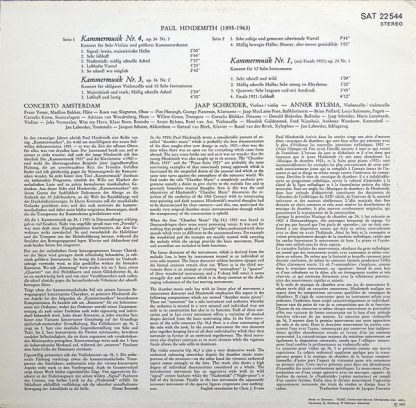 Telefunken SAT 22 544 - Kammermusik Nr. 4, Nr. 3 & Nr. 1 - Image 2