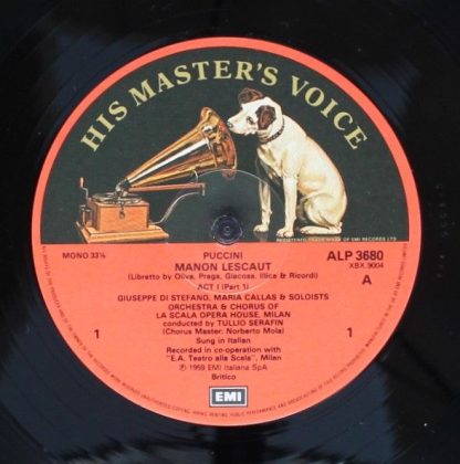 His Master's Voice RLS 737 - Giacomo Puccini- Maria Callas, Gius - Image 5