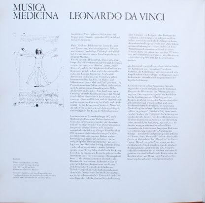 Harmonia Mundi HM 806 - Musica Medicina - Leonardo Da Vinci Le F - Image 3