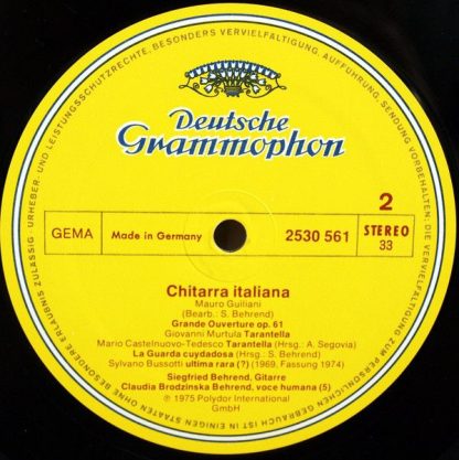 Deutsche Grammophon 2530 561 - Chitarra Italiana, Paganini - Gui - Image 4