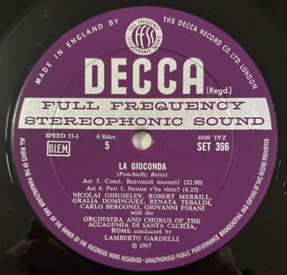 DECCA SET 364-6 - Amilcare Ponchielli, Renata Tebaldi, Marilyn H - Image 8