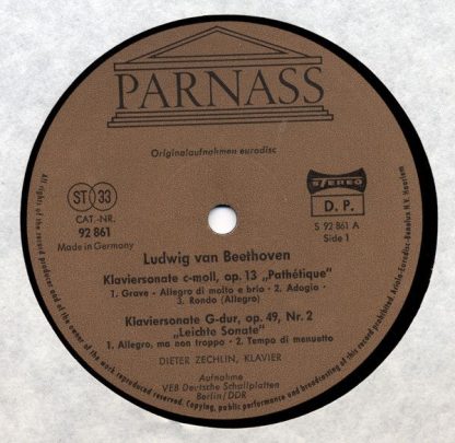 Parnass 92 860 - Dieter Zechlin - Beethoven - 12 Klaviersonaten - Image 3