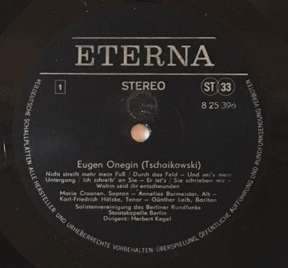 Eterna 8 25 396 - Pyotr Ilyich Tchaikovsky - Eugen Onegin - Image 3