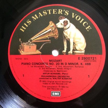 His Master's Voice EX 29 0072 3 - Mozart Piano Concertos - Image 2