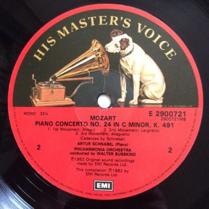 His Master's Voice EX 29 0072 3 - Mozart Piano Concertos - Image 3