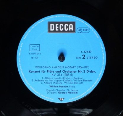 DECCA 6.42547 - Flötenkonzerte Nr. 1, KV 313 - Nr. 2 D-Dur, Kv 3 - Image 4