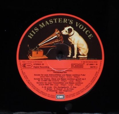 His Master's Voice 27 00 83 3 - Trio Sonatas = Triosonatten = So - Image 6