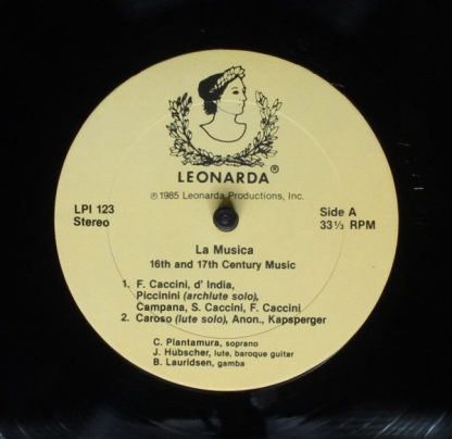 Leonarda LPI 123 - La Musica. 16th And 17th Century Music - Image 6