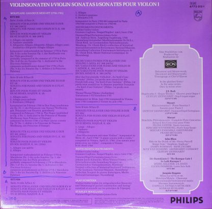 Philips 6775 015 - Violinsonaten / Violin Sonatas / Sonates Pour - Image 2