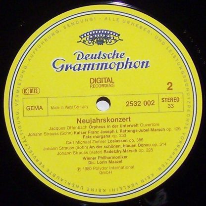 Deutsche Grammophon 2532 002 - Neujahrskonzert = New Year's Conc - Image 3